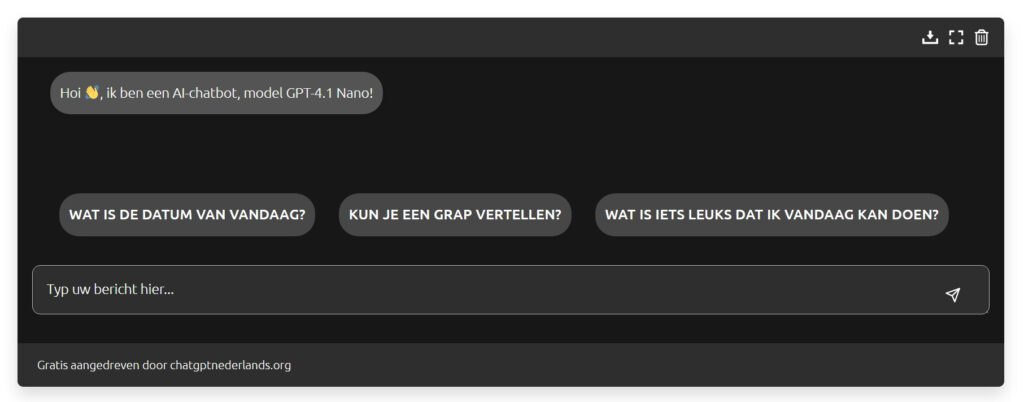 ChatGPT Nederlands ORG