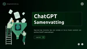 ChatGPT Samenvatting